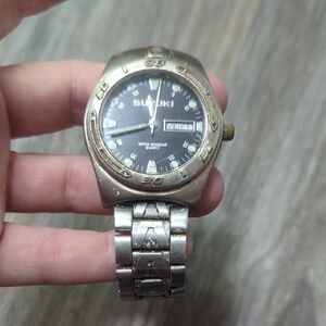 Suzuki Silver and Black Quartz Watch